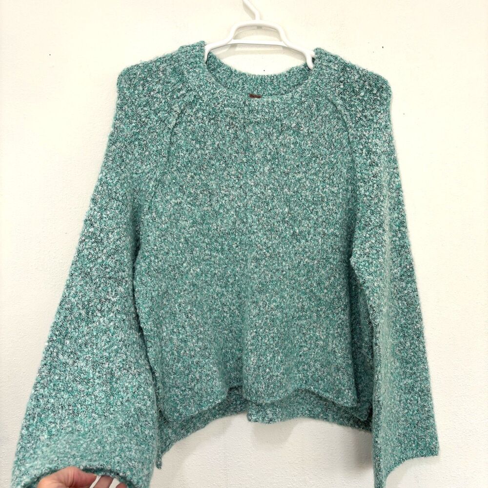 Free People BFF Cocoon Lagenlook Sweater Large Boho Cottage Indie Oversized